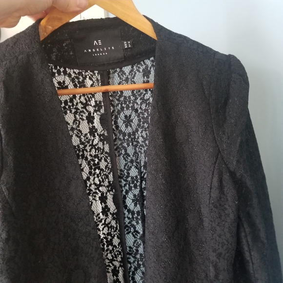 ANGEL EYE Lace Summer Blazer - Picture 1 of 7